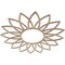 Ekena Millwork Daisy Wood Fretwork Pierced Ceiling Medallion, Red Oak, 32"OD x 11 1/8"ID x 3/8"T CMWP32X32X0375DARO - alternate 4